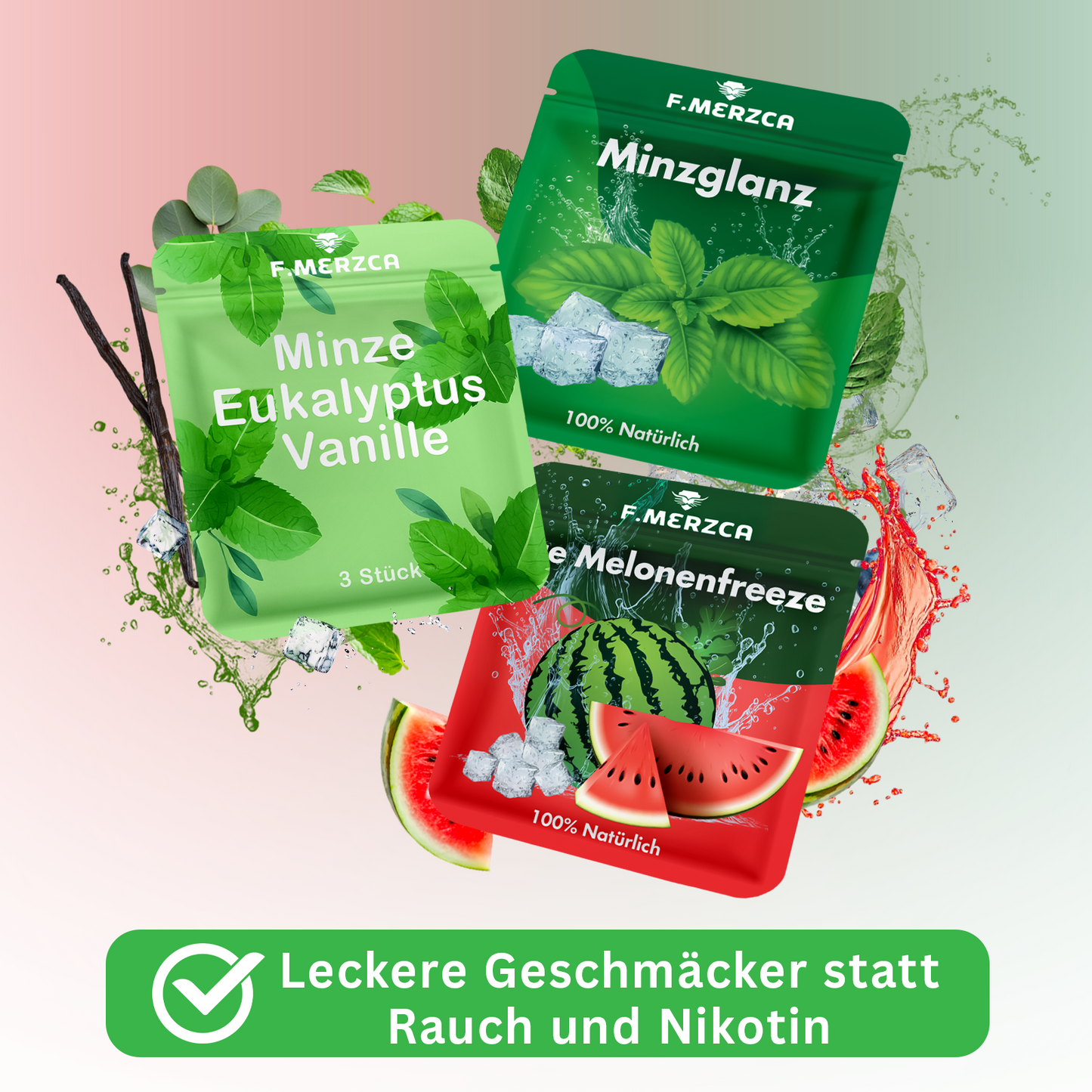 Geschmacksfilter Probetest Aroma-Set – 3 verschiedene leckere Geschmäcker zum testen