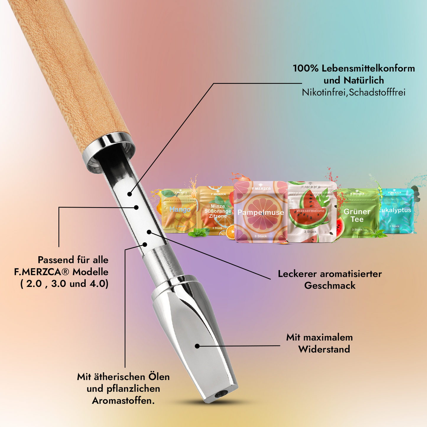Geschmacksfilter Probetest Sweet Set - 6 verschiedene leckere Geschmäcker zum testen