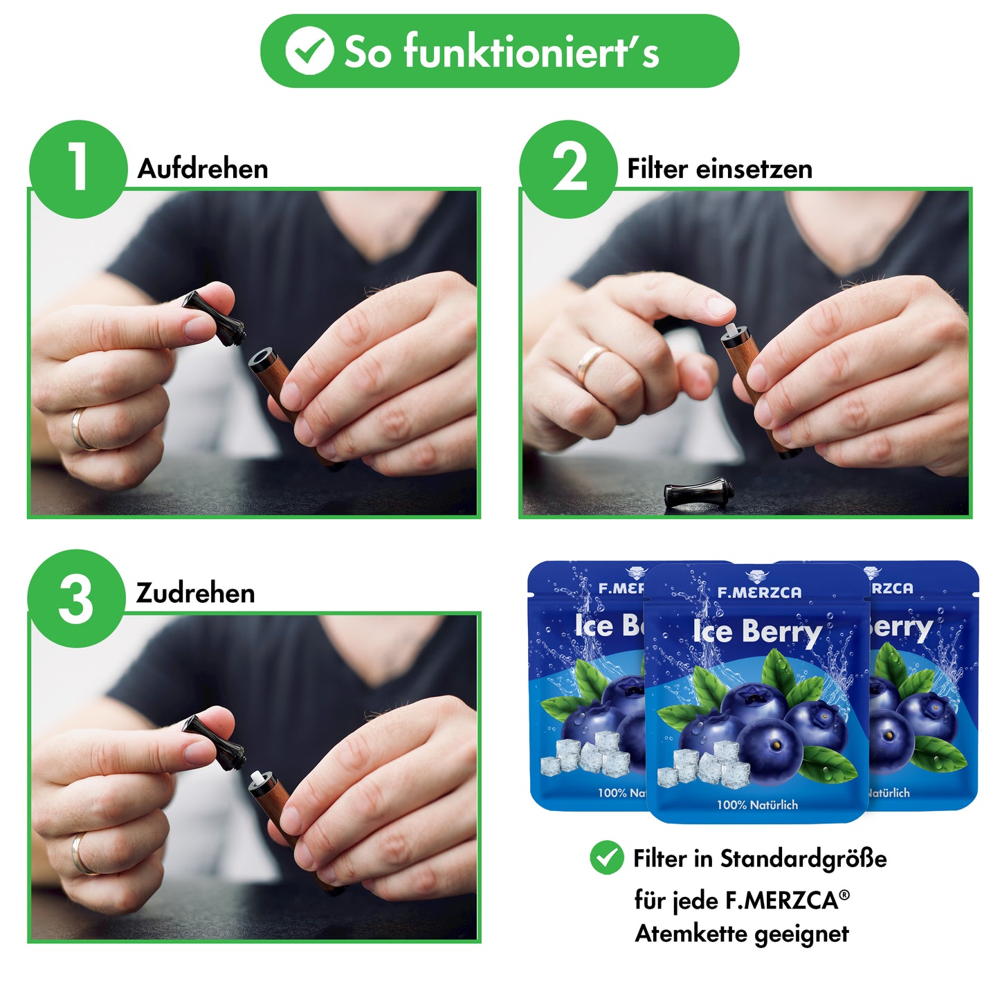 Geschmacksfilter Eis Blaubeere 9er-Set