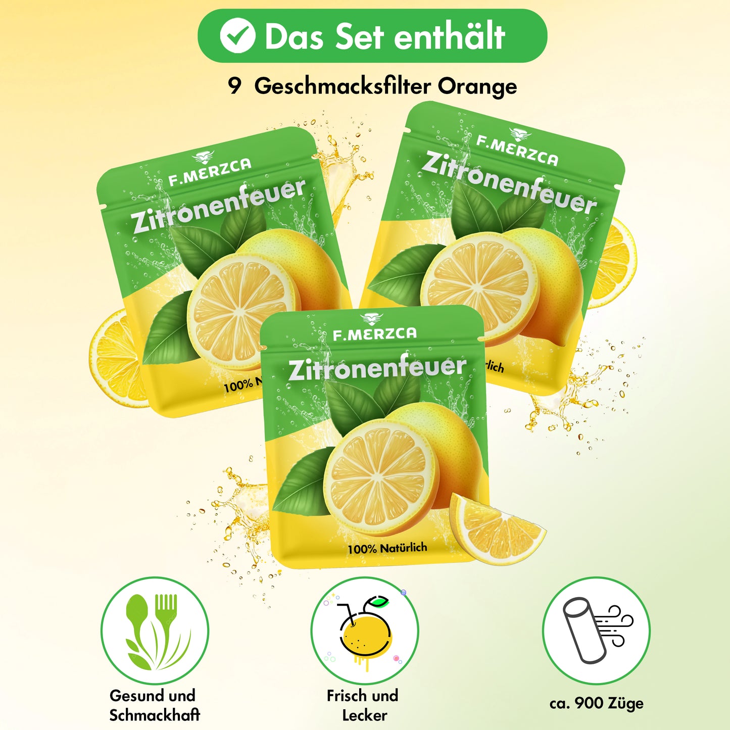Geschmacksfilter Zitrone 9er-Set
