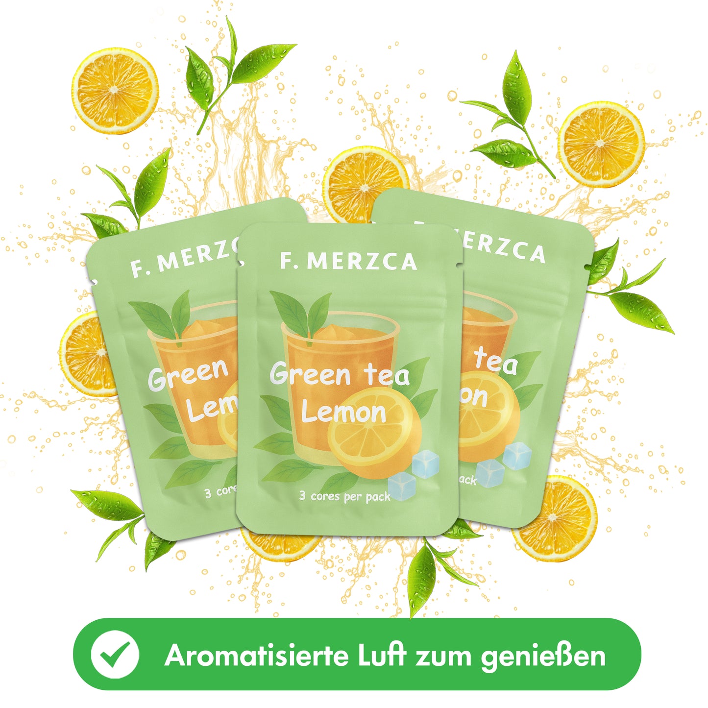 Geschmacksfilter Grüner Tee und Zitrone 9er-Set