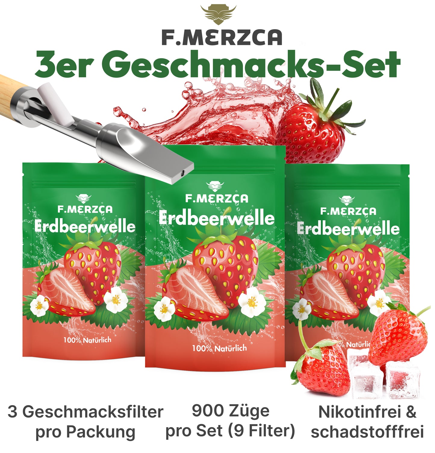 Geschmacksfilter Erdbeere  9er-Set