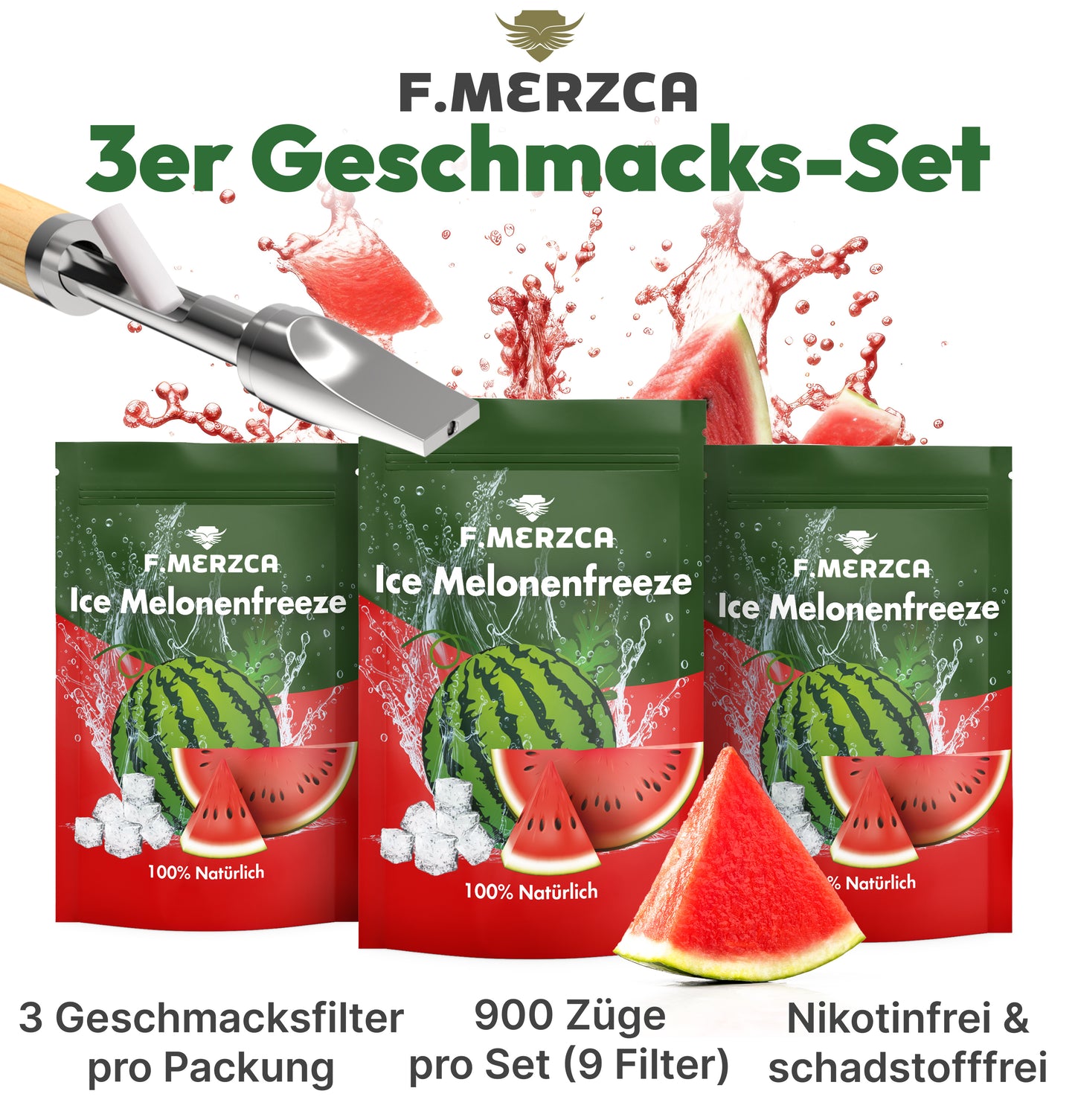 Geschmacksfilter Eis Wassermelone 9er-Set