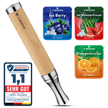 Rauchentwöhnung Atemholz 3.0 mit 9 Filtern im  erfrischendem & leckerem Wassermelone, Blaubeere und Orange Geschmack Geschmack