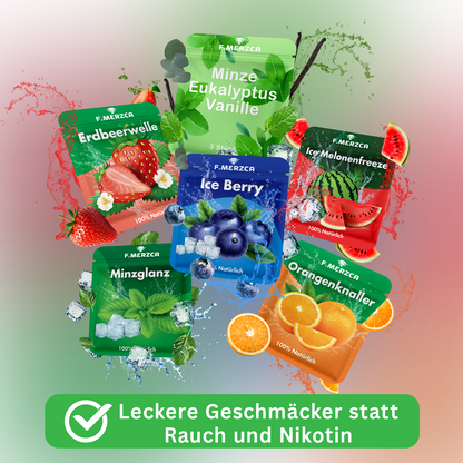 Geschmacksfilter Probetest  Fresh-Set - 6 verschiedene leckere Geschmäcker zum testen