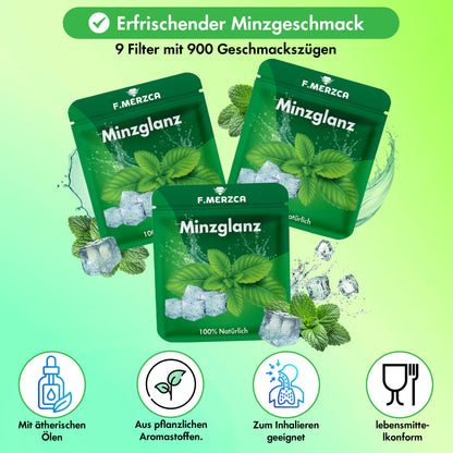 Geschmacksfilter Minze 9er-Set mit Widerstand und Geschmack