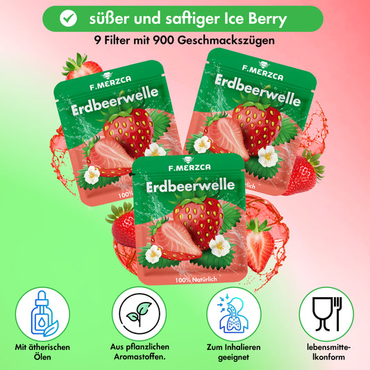 Geschmacksfilter Erdbeere  9er-Set