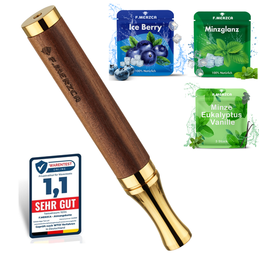 Rauchentwöhnung Atemholz 3.0 Gold mit 9 Filtern im Minze, Blaubeere und Eukalyptus Mix Geschmack