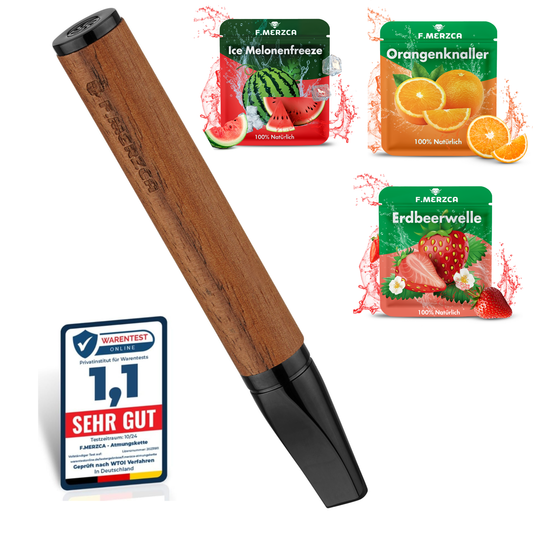 Rauchentwöhnung Atemholz 4.0 mit 9 Filtern im Erdbeere, Orange und Wassermelonen Geschmack (Kopie)